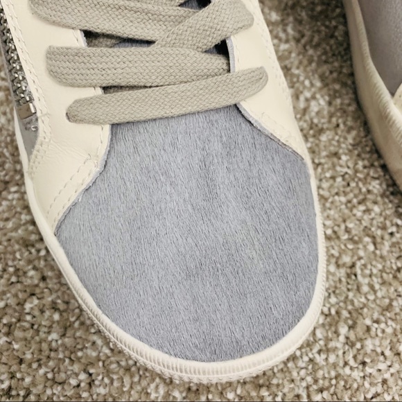 zonya sneakers in grey multi studded leather